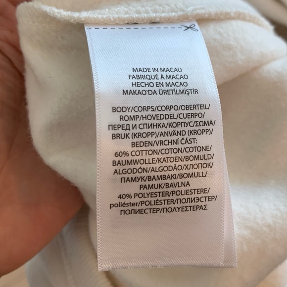 Ralph Lauren Ivory White Polo Bear on Horse Cotton Fleece Sweatshirt Tunic Dress - Picture 10 of 12